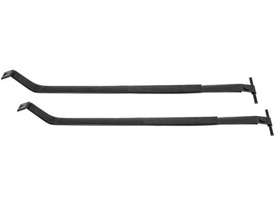 Fuel Tank Mounting Straps with Rubber Inserts; EDP Coated (82-02 Firebird)