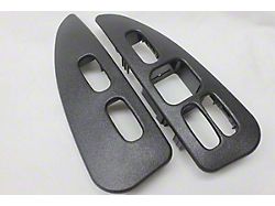 Firebird Graphite Grey Door Panel Switch Trim Plates, 1993-1996