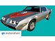 Hood Bird Decal; Blue (78-80 Firebird)