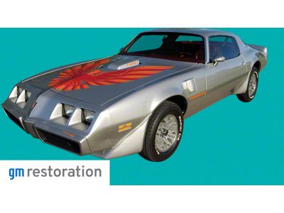 Hood Bird Decal; Bronze (78-80 Firebird)