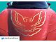 Hood Bird and Sail Panel Bird Decals; Black (98-02 Firebird w/o Ram Air Hood)