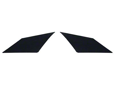 Impala Grain Inner Sail Panels; Black (1967 Firebird)