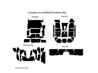 Firebird Insulation, QuietRide, AcoustiShield, Complete Kit, Convertible, 1993-2002