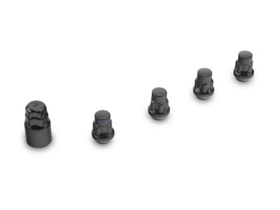 Locks with Key for Black Acorn Lug Nuts; 12mm x 1.5 (82-02 Firebird)