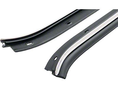 OE Style Outer Door Window Felt Set with Flat Chrome Bead (70-79 Firebird)