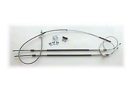 Firebird Parking Brake Cable System Kit, Complete, Stainless,1975-1981