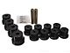 Rear Leaf Spring Bushings; Black (67-69 Firebird w/ Multi-Leaf Springs)