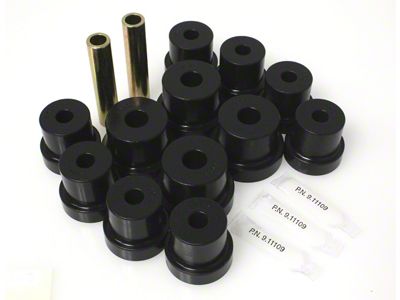 Rear Leaf Spring Bushings; Black (70-81 Firebird w/ Multi-Leaf Springs)