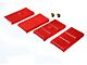 Rear Leaf Spring Isolators; Red (67-69 Firebird w/ Mono-Leaf Springs)