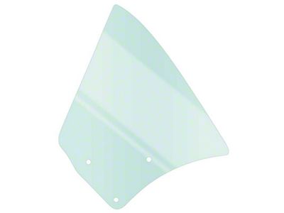 Rear Quarter Window Glass; Light Green Tint; Driver Side (67-69 Firebird Coupe)