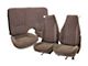 Firebird Seat Covers, Front And Rear, Solid Rear Seat, Encore Velour, 1982-1984