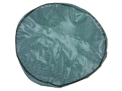 Space Saver Tire Cover Aqua Houndstooth 1967-1981