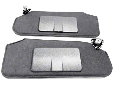 Sun Visor Set with Mirrors; Dark Gray (93-02 Firebird)