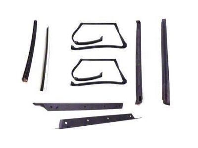 T-Top Seal Kit with Plastic Drip Rails; Driver and Passenger Side (82-92 Firebird)