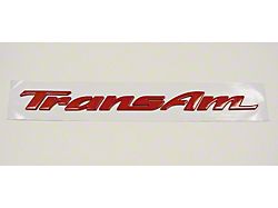 Trans Am Door Letters; Red (93-02 Firebird)