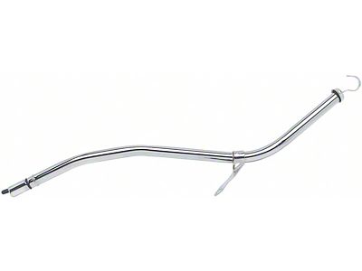 Transmission Dipstick and Tube; 24-Inch Long; Chrome (67-99 Firebird w/ TH400 Automatic Transmission)