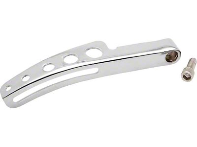 Upper Alternator Bracket; Chrome (69-87 Small Block V8 Firebird w/ Long Water Pump)