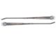 Wiper Arms; 13-Inch; Polished Stainless (67-69 Firebird Convertible)