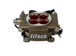 FiTech Fuel Injection Go Street EFI 400HP Self Tuning Fuel Injection System for 4-Barrel Intake Manifold; Satin (Universal; Some Adaptation May Be Required)