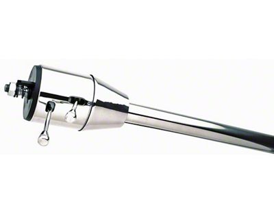 Flaming River Floor Shift Tilt Steering Column for FR Adapter; Polished (63-66 Corvette C2)