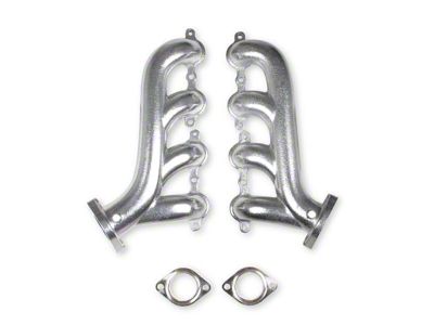 Flowtech LS Swap Exhaust Manifolds; Silver Ceramic (70-81 Camaro)