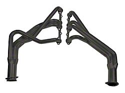 Flowtech 1-5/8-Inch Long Tube Headers; Black Painted (55-57 4.3L, 4.6L Bel Air)