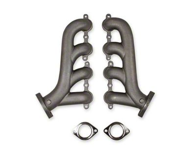 Flowtech LS Swap Exhaust Manifolds; Natural Cast (70-81 Firebird)