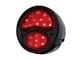 12-Volt LED Tail Light; Black Housing; Red Lens; Driver Side (28-31 Model A)