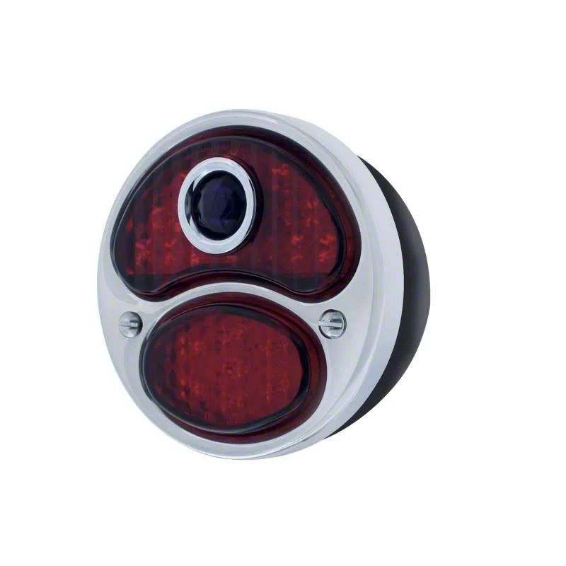 Ecklers 12 Volt Led Tail Light Black And Stainless Steel Housing Red