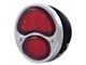 6-Volt LED Tail Light; Black and Stainless Steel Housing; Red Lens; Driver Side (28-31 Model A)