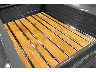 Bed-in-a-Box Floor Kit; Pre-Drilled; Flamed Birch Wood; Mild Steel Hidden Fastener Bed Strips (28-31 Model AA)