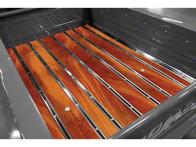 Bed-in-a-Box Floor Kit; Pre-Drilled; Tiger Wood; Mild Steel Hidden Fastener Bed Strips (28-31 Model AA)