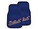 Carpet Front Floor Mats with Detroit Tigers Logo; Navy (Universal; Some Adaptation May Be Required)