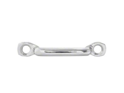 Door Check Strap Loop Type Bracket; Chrome (28-31 Model A, Model AA)