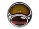 Doulamp Tail Light; Polished Stainless Steel Housing; Amber/Red Lens; Passenger Side (28-31 Model A)