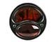 Stop Script Tail Light; Black Housing; Amber/Red Lens; Passenger Side (28-31 Model A)