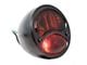 Stop Script Tail Light; Black Housing; Amber/Red Lens; Passenger Side (28-31 Model A)