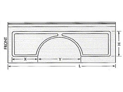 Assembled Bedside with Stake Hole; Driver Side (1937 Ford Truck)