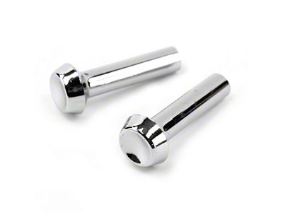 Door Lock Knobs; Chrome (65-67 Country Sedan, Country Squire, Custom, LTD)