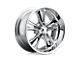 Foose Knuckle Chrome Wheel; 17x8; 1mm Offset (67-69 Camaro)