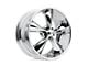 Foose Legend Chrome Wheel; 17x7; 1mm Offset (67-69 Camaro)