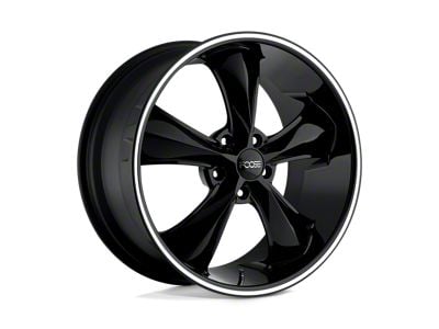 Foose Legend Gloss Black Milled Wheel; 17x7; 1mm Offset (67-69 Camaro)