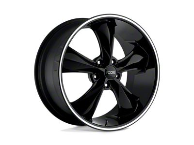 Foose Legend Gloss Black Milled Wheel; 20x8.5; 7mm Offset (67-69 Camaro)