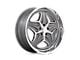 Foose Merlot Anthracite Machined Wheel; 22x9; 15mm Offset (82-92 Camaro)