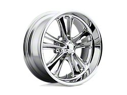 Foose Knuckle Chrome Wheel; 18x8; 1mm Offset (68-82 Corvette C3)