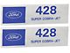 Ford 428 Super Cobra Jet Valve Cover Decals