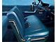 Ford Bench Seat Upholstery, Set, Front & Rear, Vinyl, Fastback, Galaxie, 1968 (2-Door Fastback)