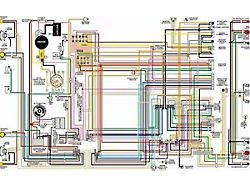 Ford Fairlane Color Laminated Wiring Diagram, 1962-1970