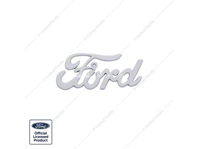 Ford Script Emblem; Chrome (1939 Ford Car Deluxe; 39-40 Ford Truck)