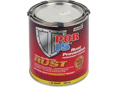 Por-15r Rust Paint Silver -Quart